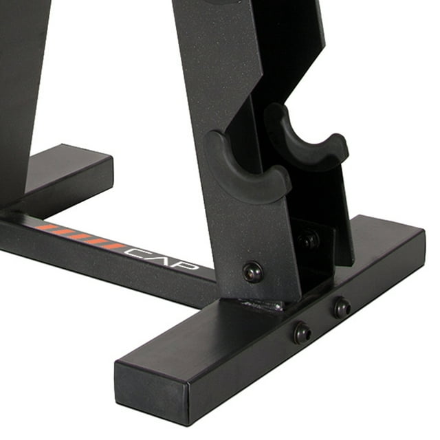 CAP A Frame-Style Dumbbell Stand, Black (Holds 5 pairs)