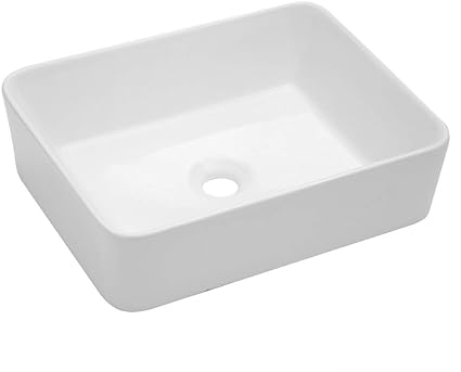 Bathroom Vessel Sink Countertop Rectangular - Kichae 19x15 Inch