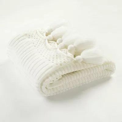 50"x60" Boho Knitted Tassel Throw Blanket - Lush Décor - Goods Galore Overstock LLC