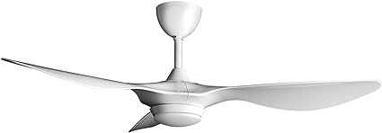 reiga 52-in Modern Bright White Ceiling Fan with Dimmable Light and Remote Control
