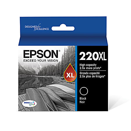 Epson® 220XL DuraBrite® Ultra High-Yield Black Ink Cartridge, T220XL120