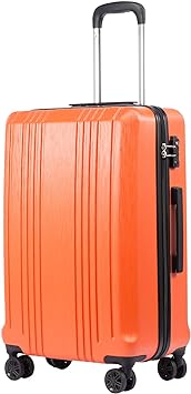 Coolife Luggage Suitcase PC+ABS with TSA Lock Spinner Carry on Hardshell Lightweight 24"