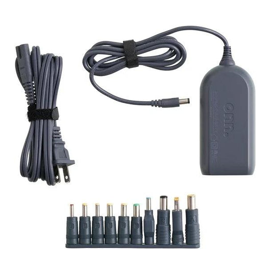 onn. 65W Laptop Charger w/10 Interchangeable Tips, 10 ft Power Cord for HP, Dell, Lenovo Laptops - Goods Galore Overstock LLC