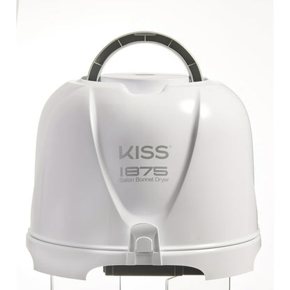 KISS USA Salon Professional Bonnet Ceramic Portable Hair Dryer, 1875 Watts, White