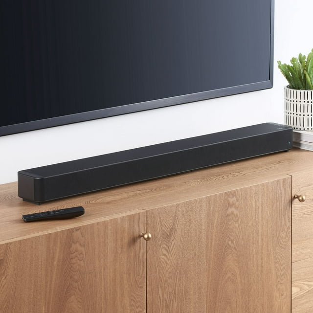 onn. 2.1 Soundbar System with 2 Speakers and Built-in Subwoofer, 36"