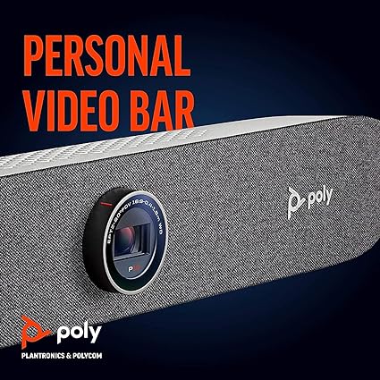 Plantronics Poly Studio P15 Personal Video Bar Polycom - 4K Video Quality