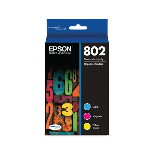 EPSON 802 DURABrite Ultra Ink Standard Capacity Color Combo Pack