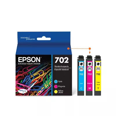 Epson 702 Single & 3pk Ink Cartridges - Black