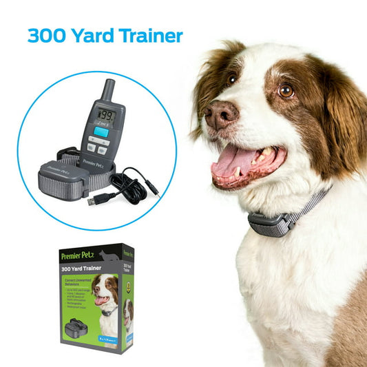 Premier Pet 300 Yard Remote Trainer: Corrects Unwanted Behaviors for All Size Dogs