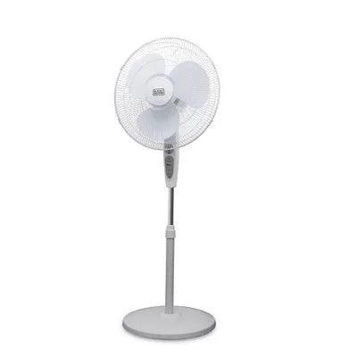 BLACK+DECKER 16" Stand Fan with Remote, White - Goods Galore Overstock LLC