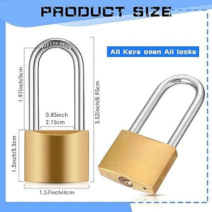 ﻿Blulu 24 Pack Keyed Alike Padlocks Solid Brass - Goods Galore Overstock