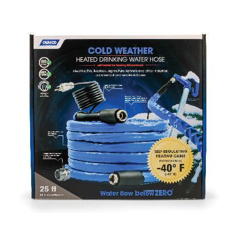 Camco TastePURE 25' Heated Drinking Water Hose, Freeze Protection Down to -40F/C - Goods Galore Overstock LLC