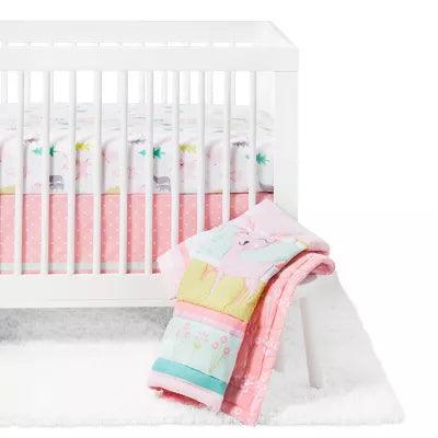 Crib Bedding Set Forest Frolic 4pc - Cloud Island™ Pink - Goods Galore Overstock LLC