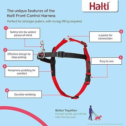 ﻿HALTI Front Control Harness, Size Medium - Goods Galore Overstock