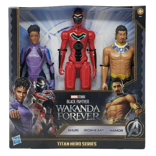 Marvel Black Panther Wakanda Forever Titan Hero Series Action Figure 3 Pack - Goods Galore Overstock