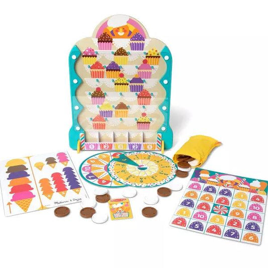 Melissa & Doug Fun at the Fair! Wooden Double-Sided Roulette & Plinko Games - Goods Galore Overstock LLC