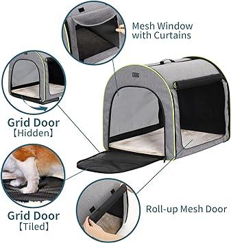 Petsfit Dog Crate, Foldable, Soft Portable Travel Kennel - Goods Galore Overstock