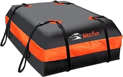 Rooftop top Cargo Carrier Bag Waterproof 15 Cubic feet for All Cars with/Without Rack - Goods Galore Overstock LLC
