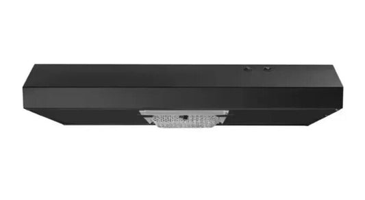 Vissani Arno 30 in. 240 CFM Convertible Under Cabinet Range Hood in Black with Lighting and Charcoal Filter