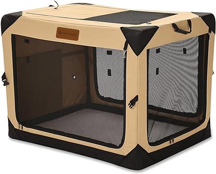 Soft Dog Crate for Small Dogs, 4-Door Foldable Collapsible Dog Crate with Soft Sides, Indoor & Outdoor Travel Dog Kennel - Goods Galore Overstock LLC