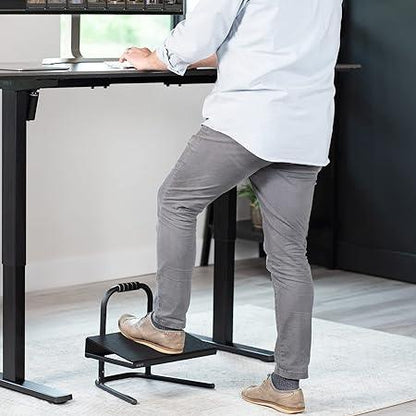 VIVO Black Ergonomic Height Adjustable Standing Foot Rest - Goods Galore Overstock