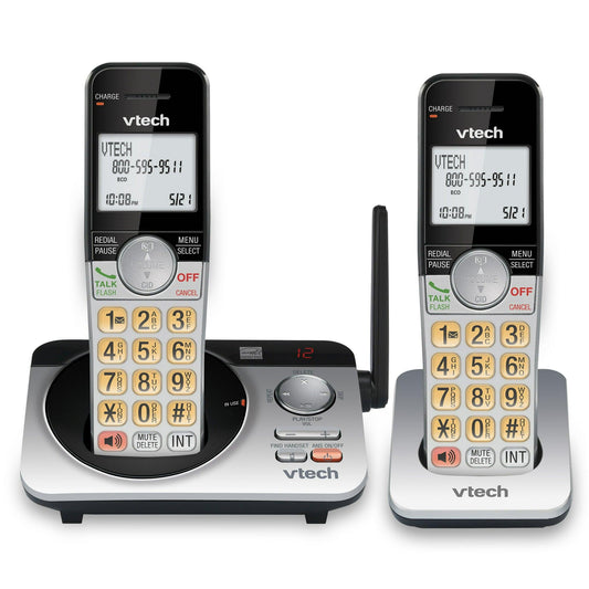 VTech 2 Handset Extended Range DECT 6.0 Cordless Phone - Goods Galore Overstock