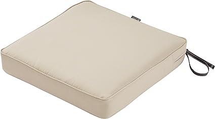 FadeSafe Water-Resistant 17 x 17 x 3 Inch Square Outdoor Seat Cushion - Goods Galore Overstock LLC